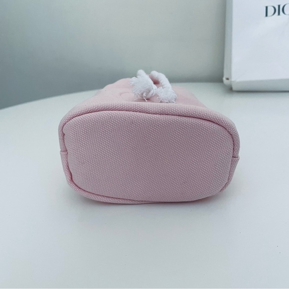 DIOR Beaute CD Logo Cosmetic Makeup Pouch (Pink) - Picture 5 of 9